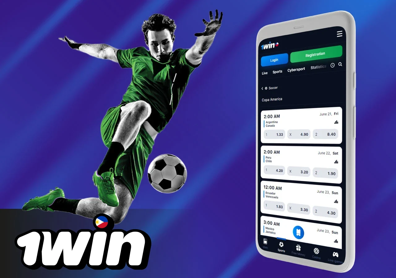 Betting on soccer matches on the 1Win platform