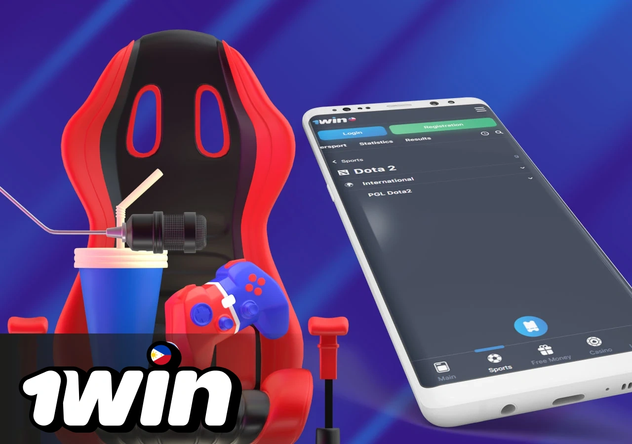 Variety of games in the cybersports section of the casino platform