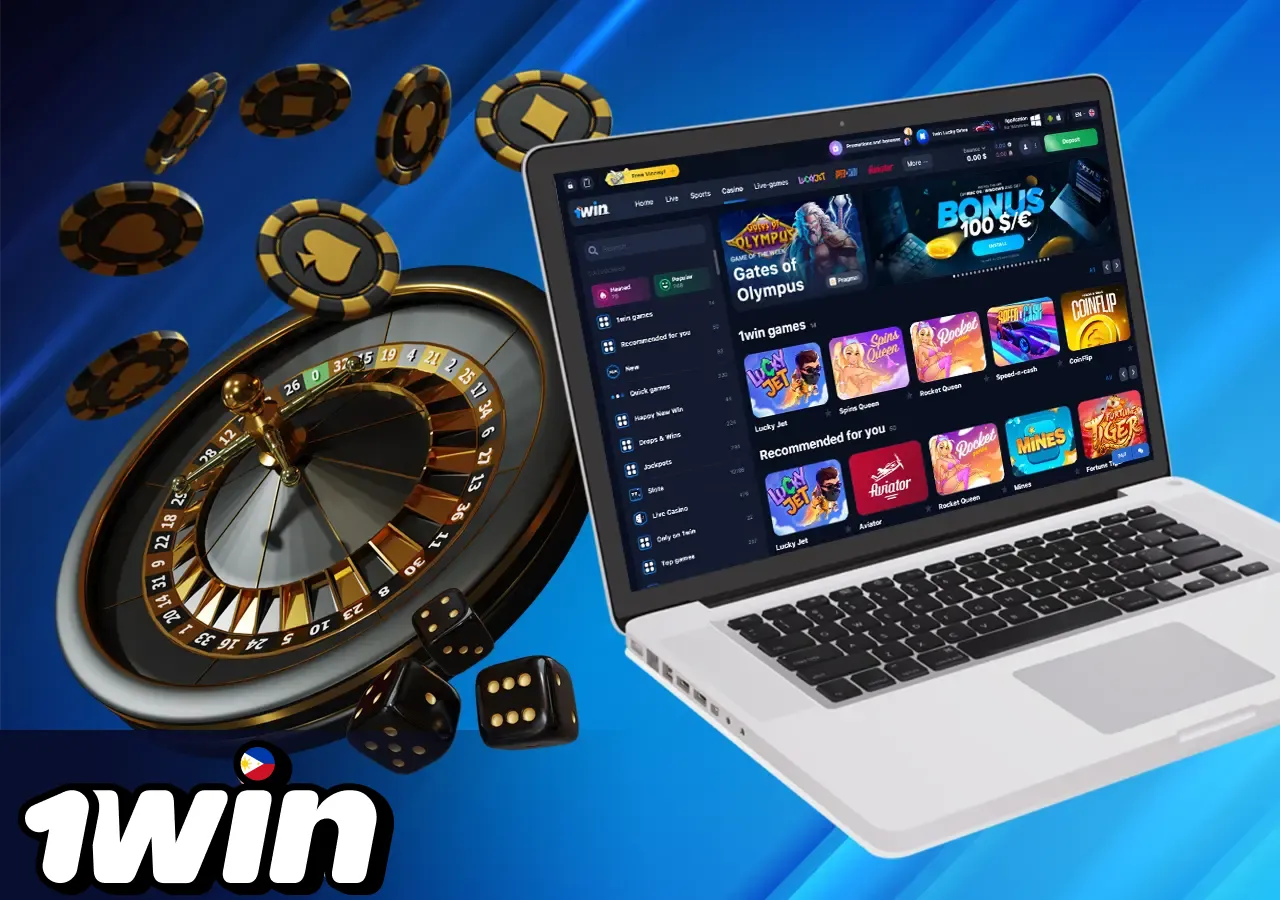 Casino, games, slots at 1win