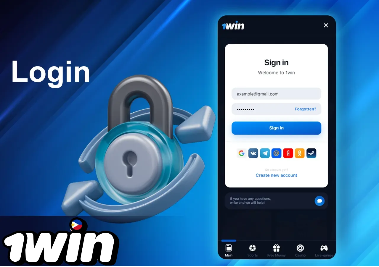 Login to 1win account