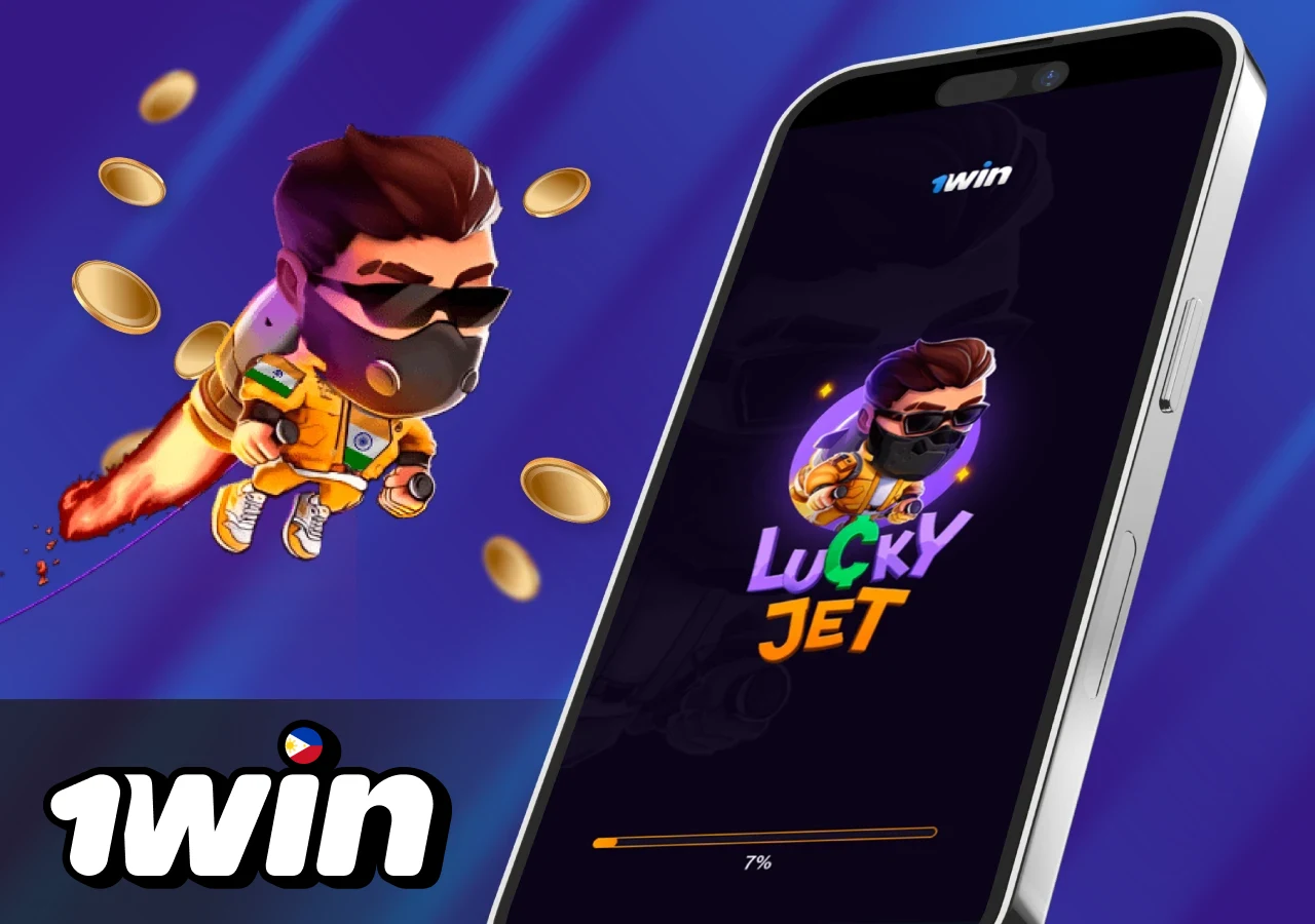 Accessible Lucky Jet game for 1Win Casino users