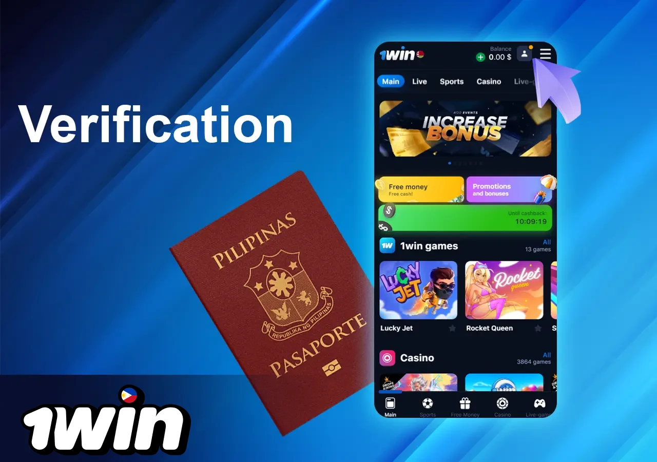 Verification of 1win player's account